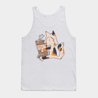 Cat With Bread Tank Top